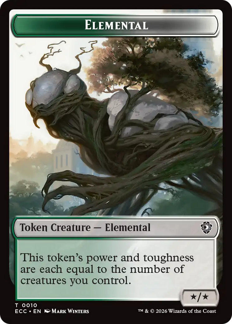 Rhino Warrior // Elemental (0010) Double-Sided Token [Lorwyn Eclipsed Tokens] | Clutch Gaming