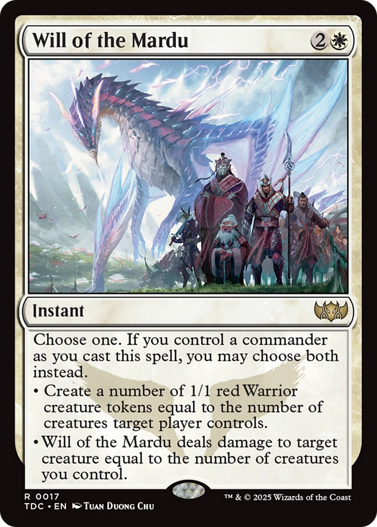 Will of the Mardu [Tarkir: Dragonstorm Commander] | Clutch Gaming