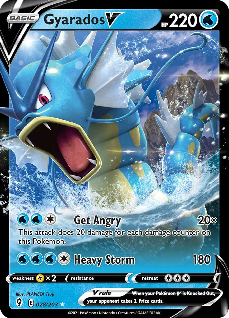 Gyarados V (028/203) [Sword & Shield: Evolving Skies] | Clutch Gaming