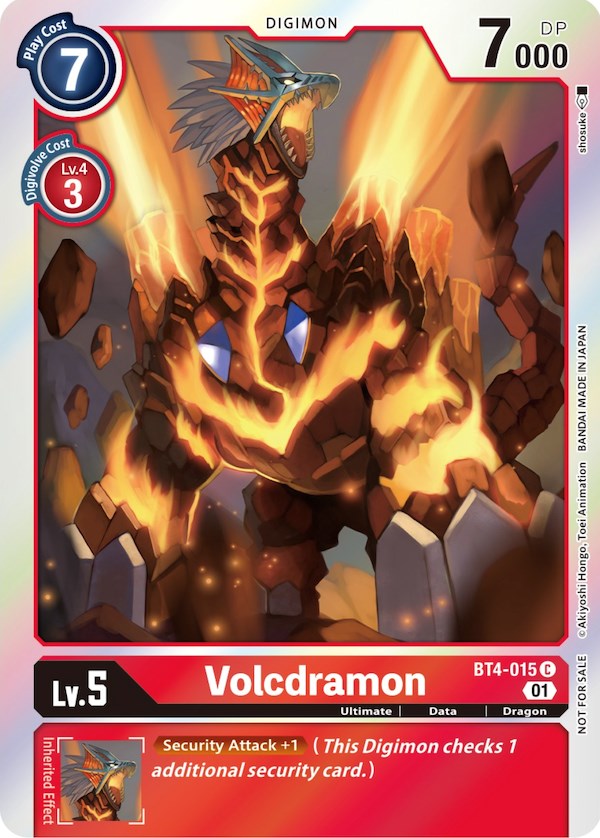 Volcdramon [BT4-015] (ST-11 Special Entry Pack) [Great Legend Promos] | Clutch Gaming