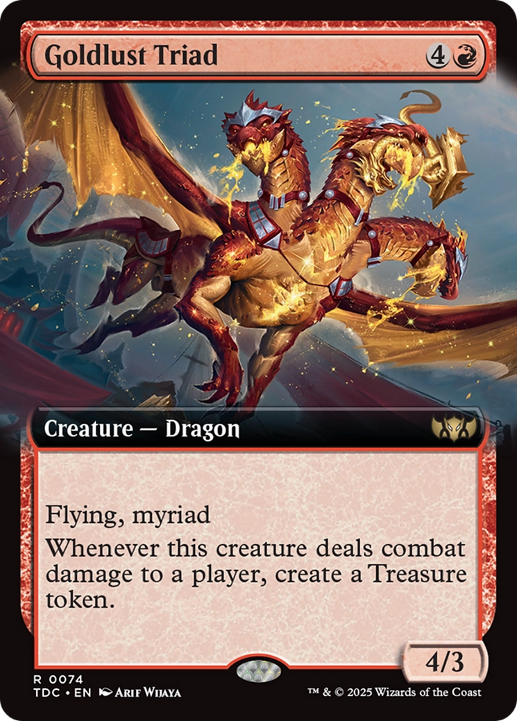 Goldlust Triad (Extended Art) [Tarkir: Dragonstorm Commander] | Clutch Gaming
