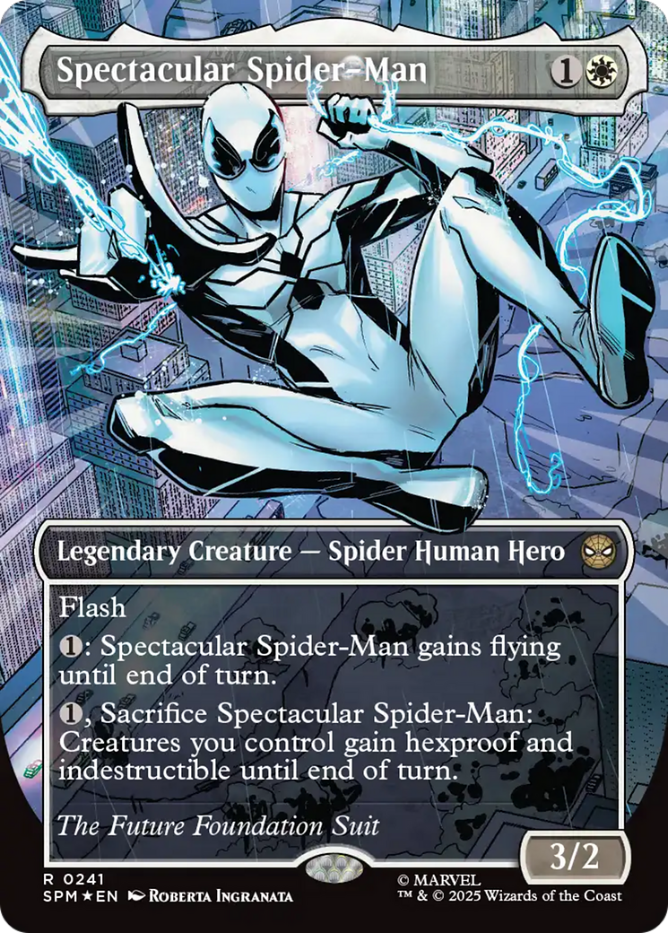 Spectacular Spider-Man (0241) (Borderless) (Textured Foil) [Marvel's Spider-Man] | Clutch Gaming