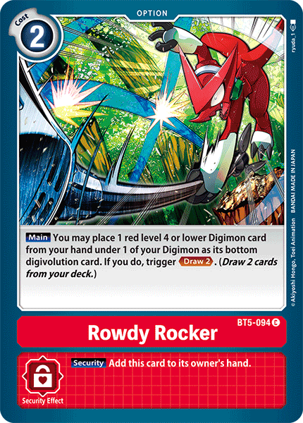 Rowdy Rocker [BT5-094] [Battle of Omni] | Clutch Gaming