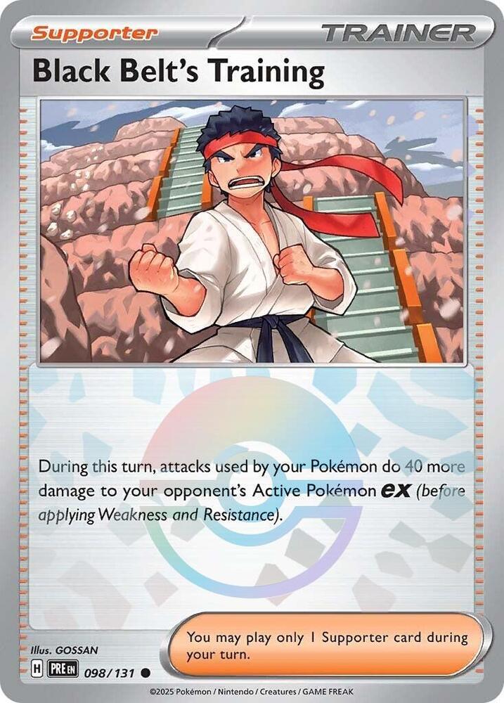 Black Belt's Training (098/131) (Poke Ball Pattern) [Scarlet & Violet: Prismatic Evolutions] | Clutch Gaming