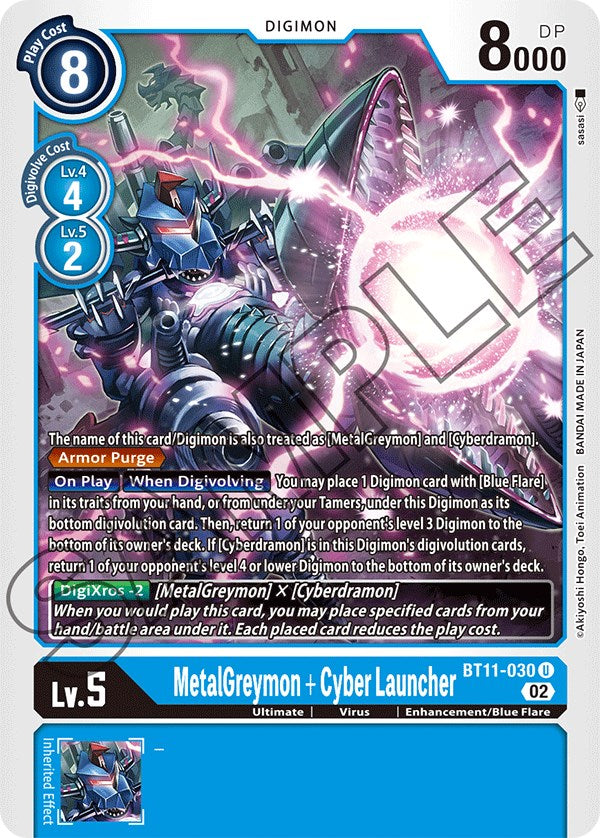 MetalGreymon + Cyber Launcher [BT11-030] [Dimensional Phase] | Clutch Gaming