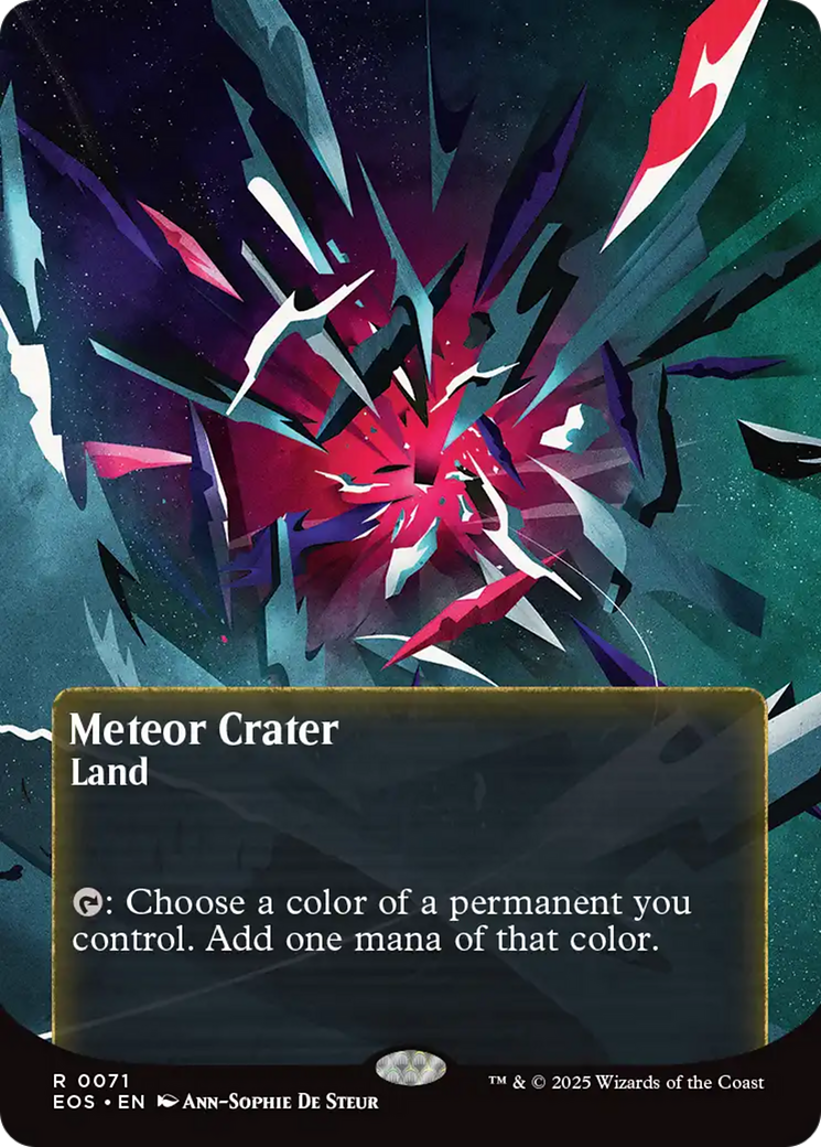 Meteor Crater (0071) (Borderless) [Edge of Eternities: Stellar Sights] | Clutch Gaming