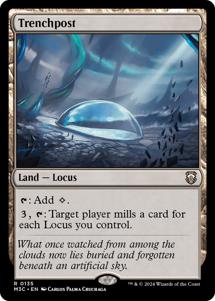 Trenchpost (Extended Art) (Ripple Foil) [Modern Horizons 3 Commander] | Clutch Gaming