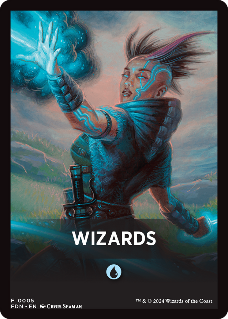 Wizards Theme Card [Foundations Tokens] | Clutch Gaming