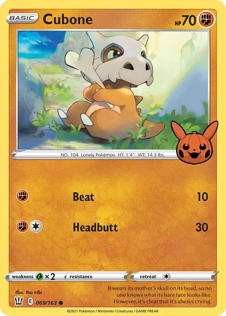 Cubone (069/163) [Trick or Trade] | Clutch Gaming