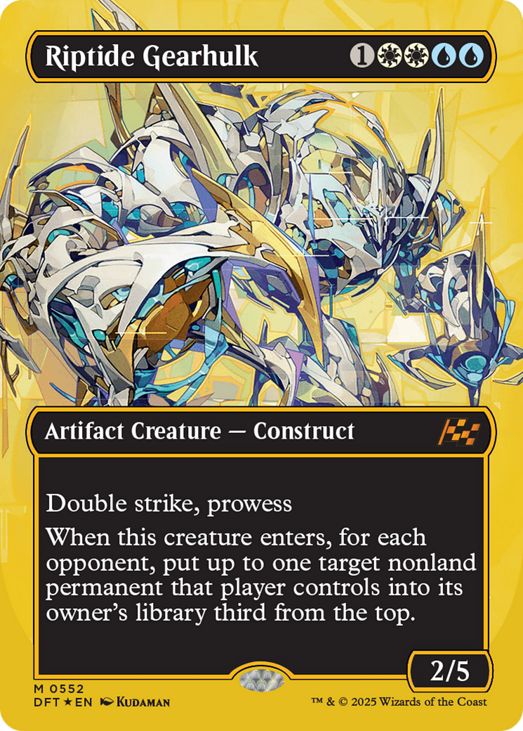 Riptide Gearhulk (Borderless) (First-Place Foil) [Aetherdrift] | Clutch Gaming