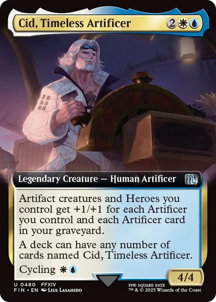Cid, Timeless Artificer (Extended Art) [FINAL FANTASY] | Clutch Gaming