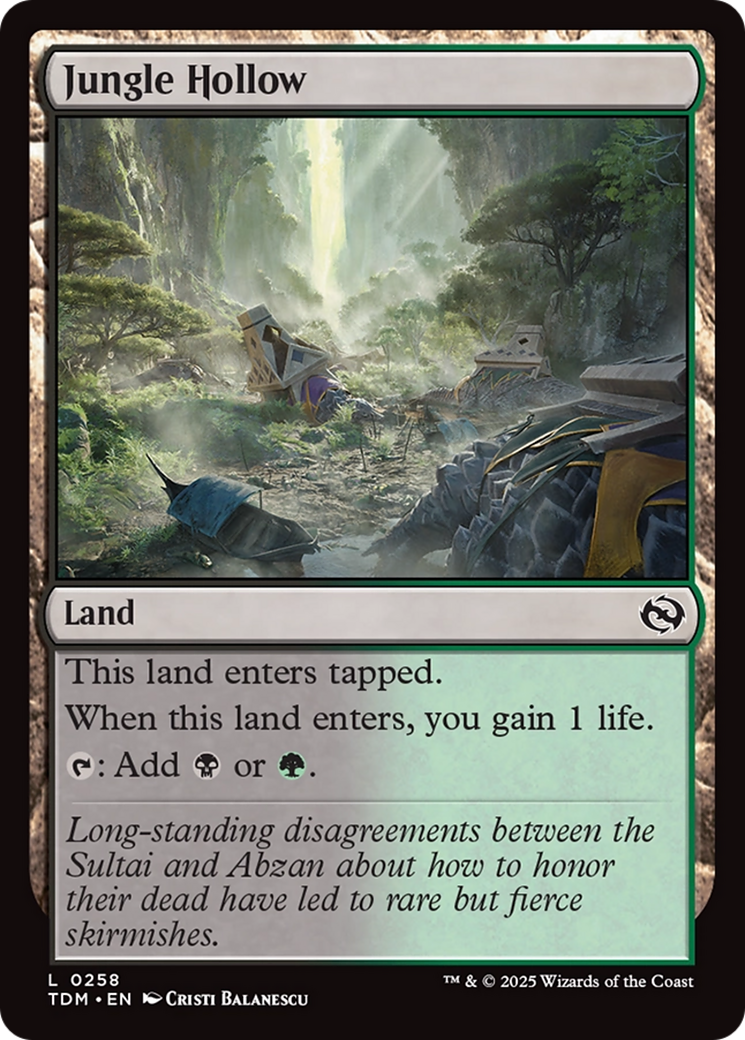 Jungle Hollow [Tarkir: Dragonstorm] | Clutch Gaming