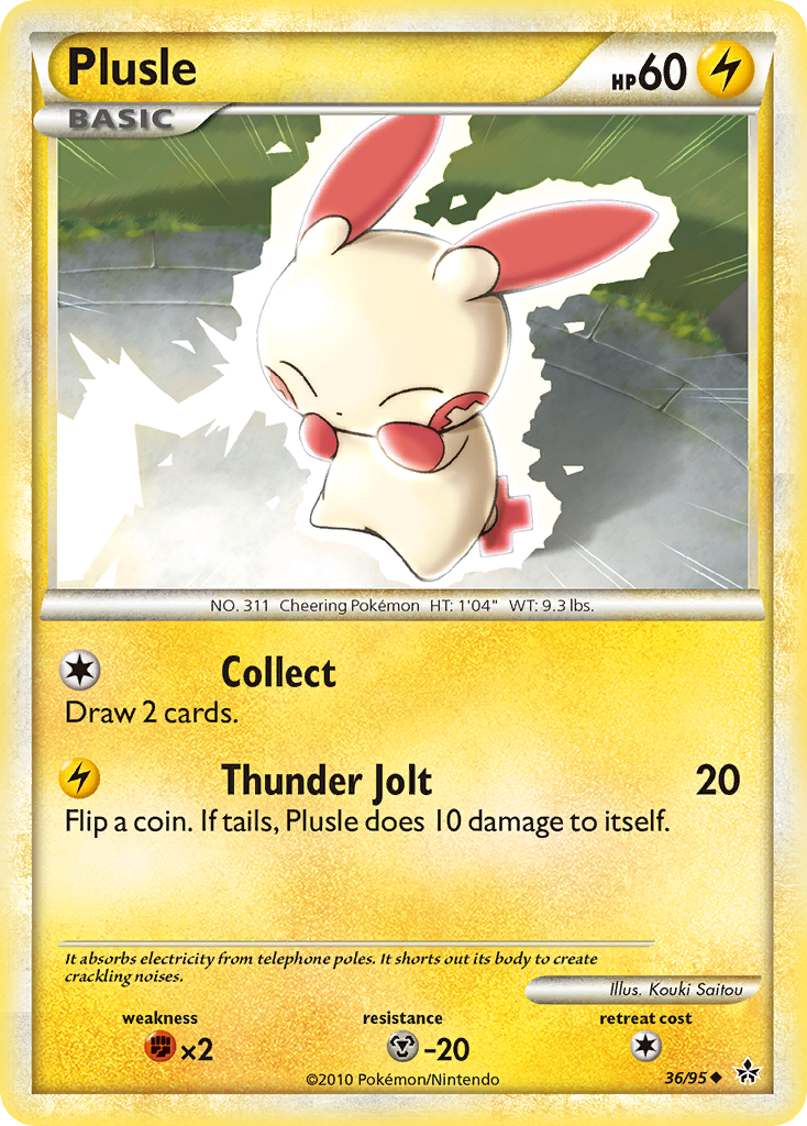 Plusle (36/95) [HeartGold & SoulSilver: Unleashed] | Clutch Gaming