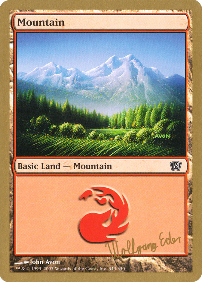 Mountain (we343) (Wolfgang Eder) [World Championship Decks 2003] | Clutch Gaming