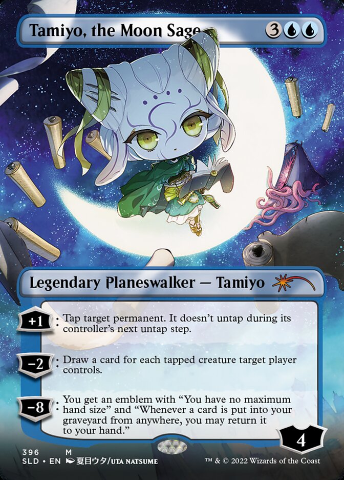 Tamiyo, the Moon Sage (Borderless) [Secret Lair Drop Series] | Clutch Gaming