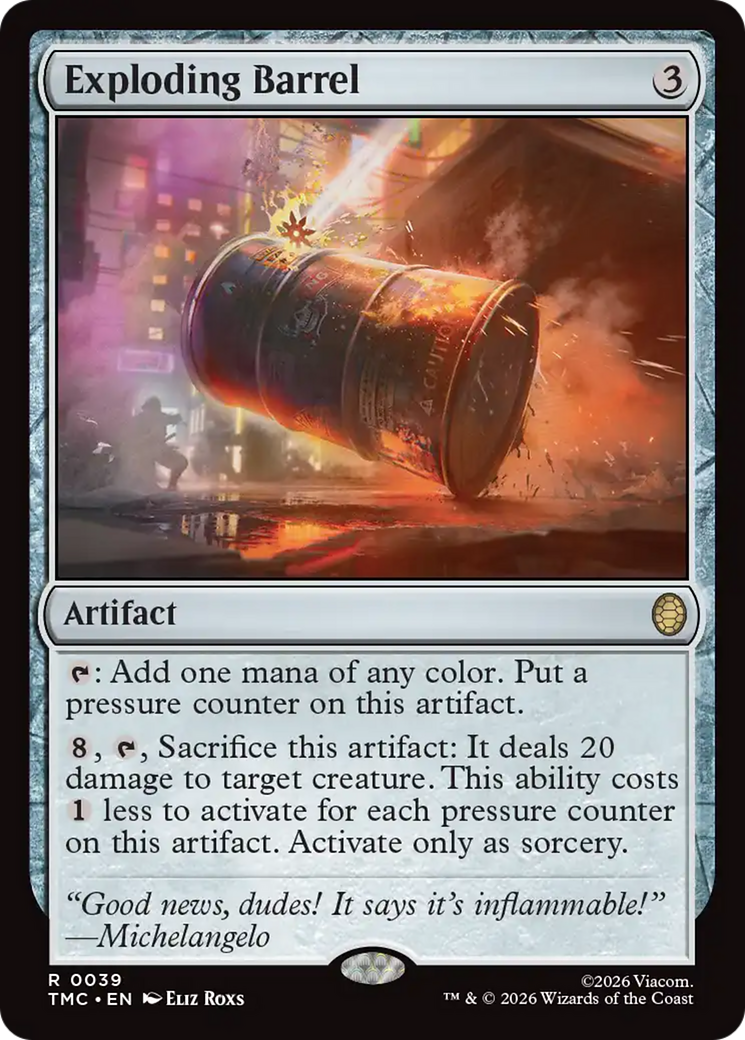 Exploding Barrel [Teenage Mutant Ninja Turtles Commander] | Clutch Gaming