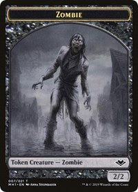 Zombie // Golem Double-Sided Token [Modern Horizons Tokens] | Clutch Gaming