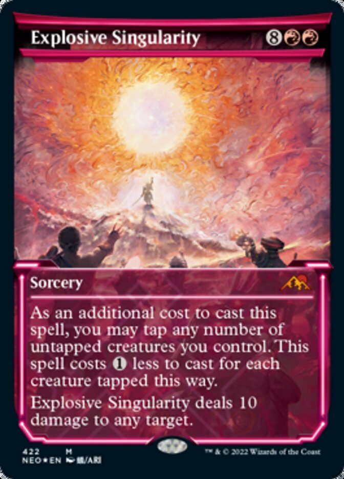 Explosive Singularity (Showcase) (Foil Etched) [Kamigawa: Neon Dynasty] | Clutch Gaming