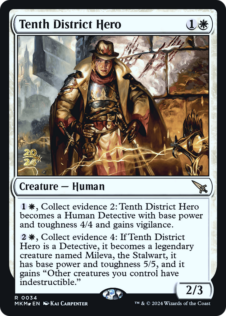 Tenth District Hero [Murders at Karlov Manor Prerelease Promos] | Clutch Gaming