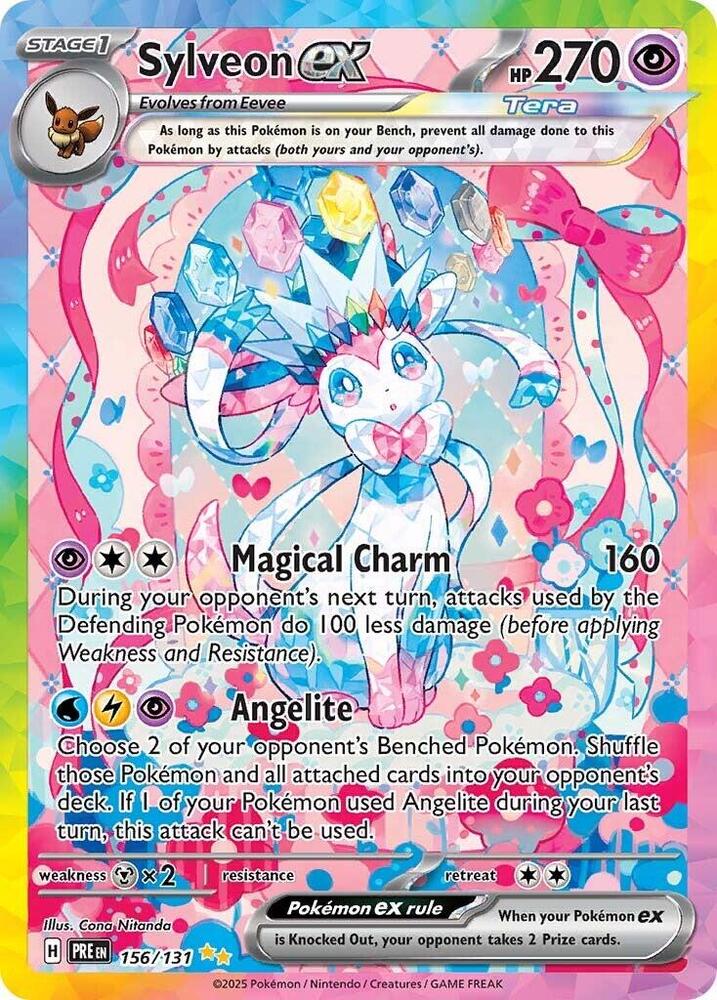 Sylveon ex (156/131) [Scarlet & Violet: Prismatic Evolutions] | Clutch Gaming