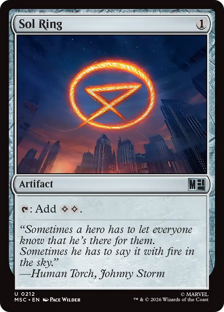 Sol Ring (0212) [Marvel Super Heroes Commander] | Clutch Gaming