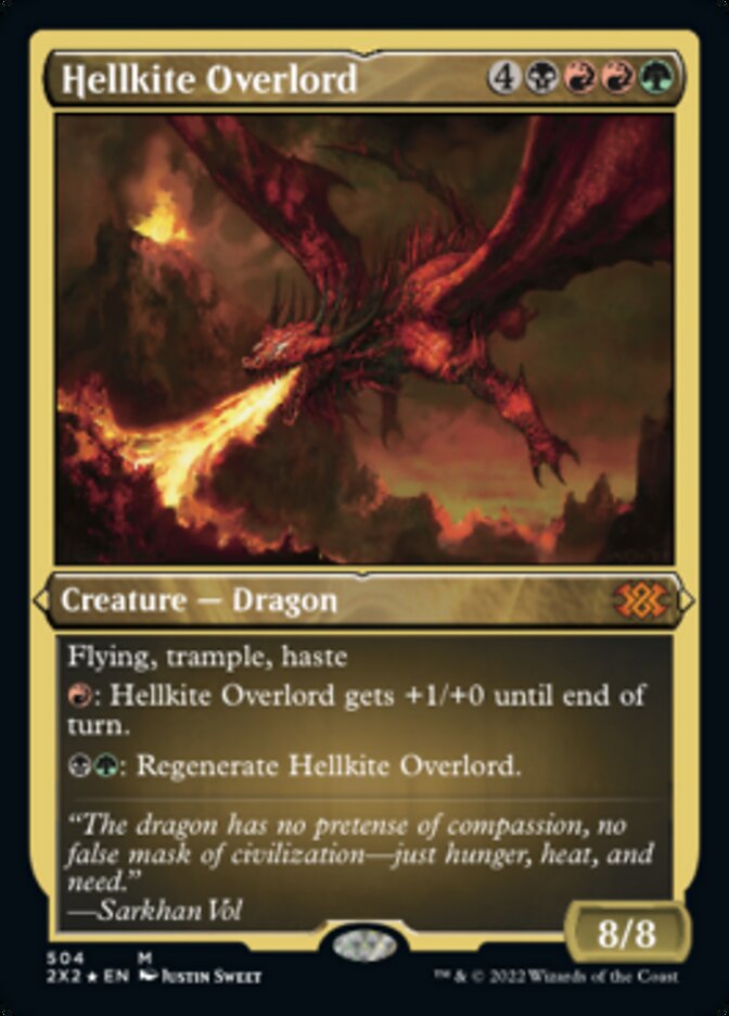 Hellkite Overlord (Foil Etched) [Double Masters 2022] | Clutch Gaming