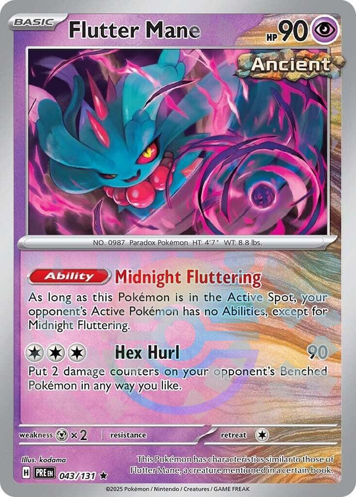 Flutter Mane (043/131) (Poke Ball Pattern) [Scarlet & Violet: Prismatic Evolutions] | Clutch Gaming