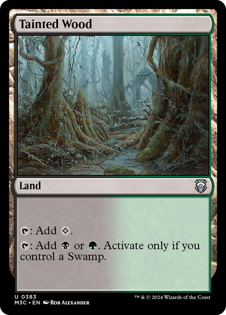 Tainted Wood (Ripple Foil) [Modern Horizons 3 Commander] | Clutch Gaming