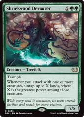 Shriekwood Devourer (Extended Art) [Duskmourn: House of Horror Commander] | Clutch Gaming