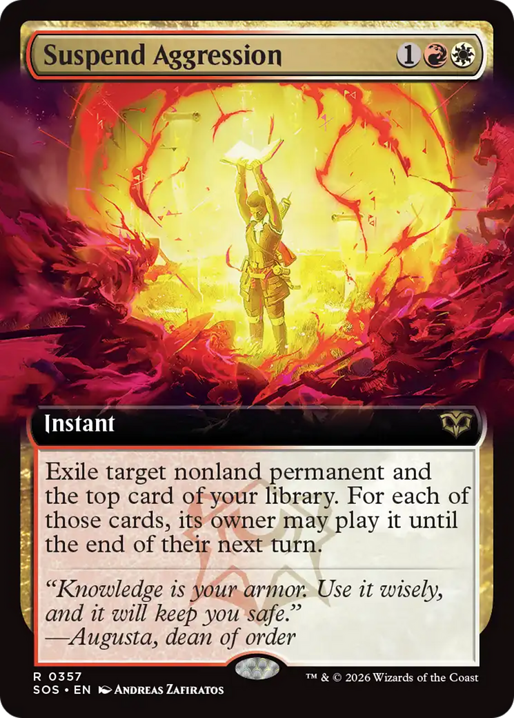 Suspend Aggression (Extended Art) [Secrets of Strixhaven] | Clutch Gaming