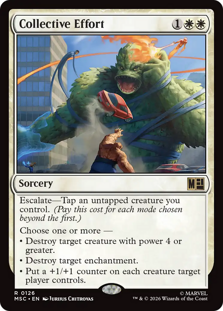 Collective Effort (Surge Foil) [Marvel Super Heroes Commander] | Clutch Gaming