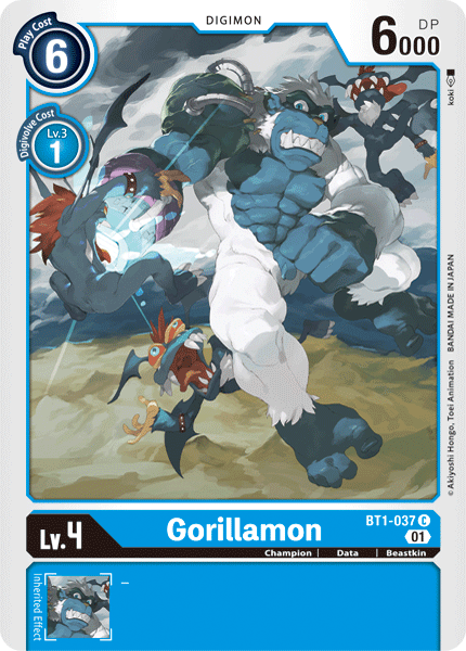 Gorillamon [BT1-037] (Alternative Art) [Starter Deck: Ulforce Veedramon] | Clutch Gaming