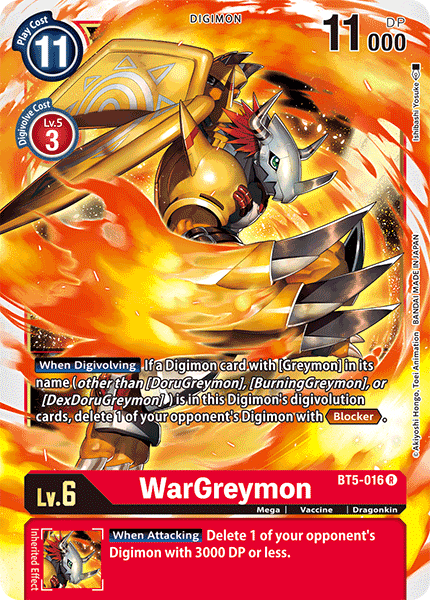 WarGreymon [BT5-016] [Battle of Omni] | Clutch Gaming