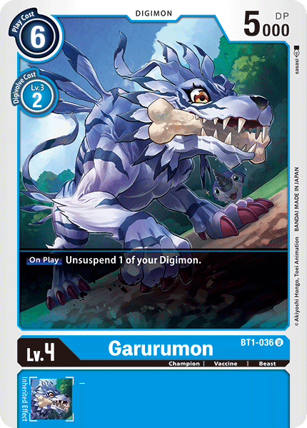 Garurumon [BT1-036] [Release Special Booster Ver.1.0] | Clutch Gaming