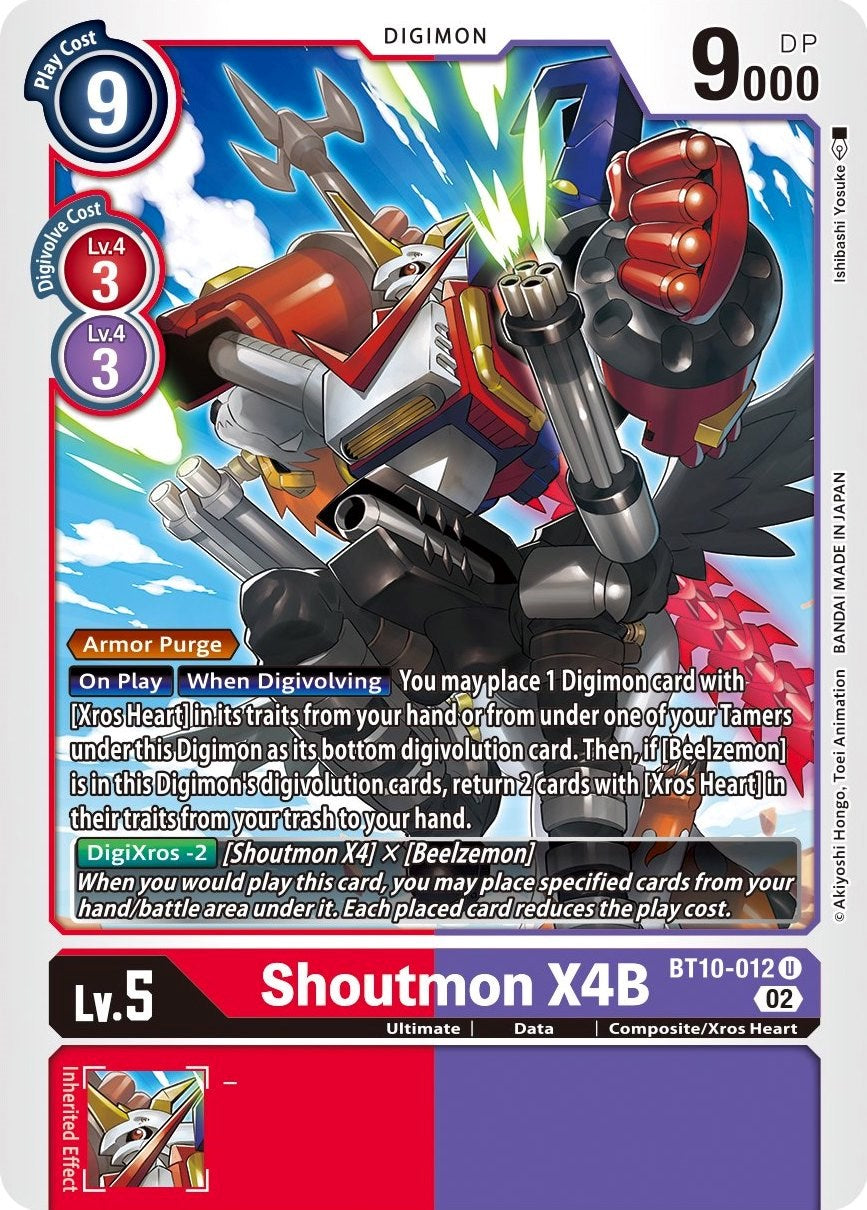 Shoutmon X4B [BT10-012] [Xros Encounter] | Clutch Gaming