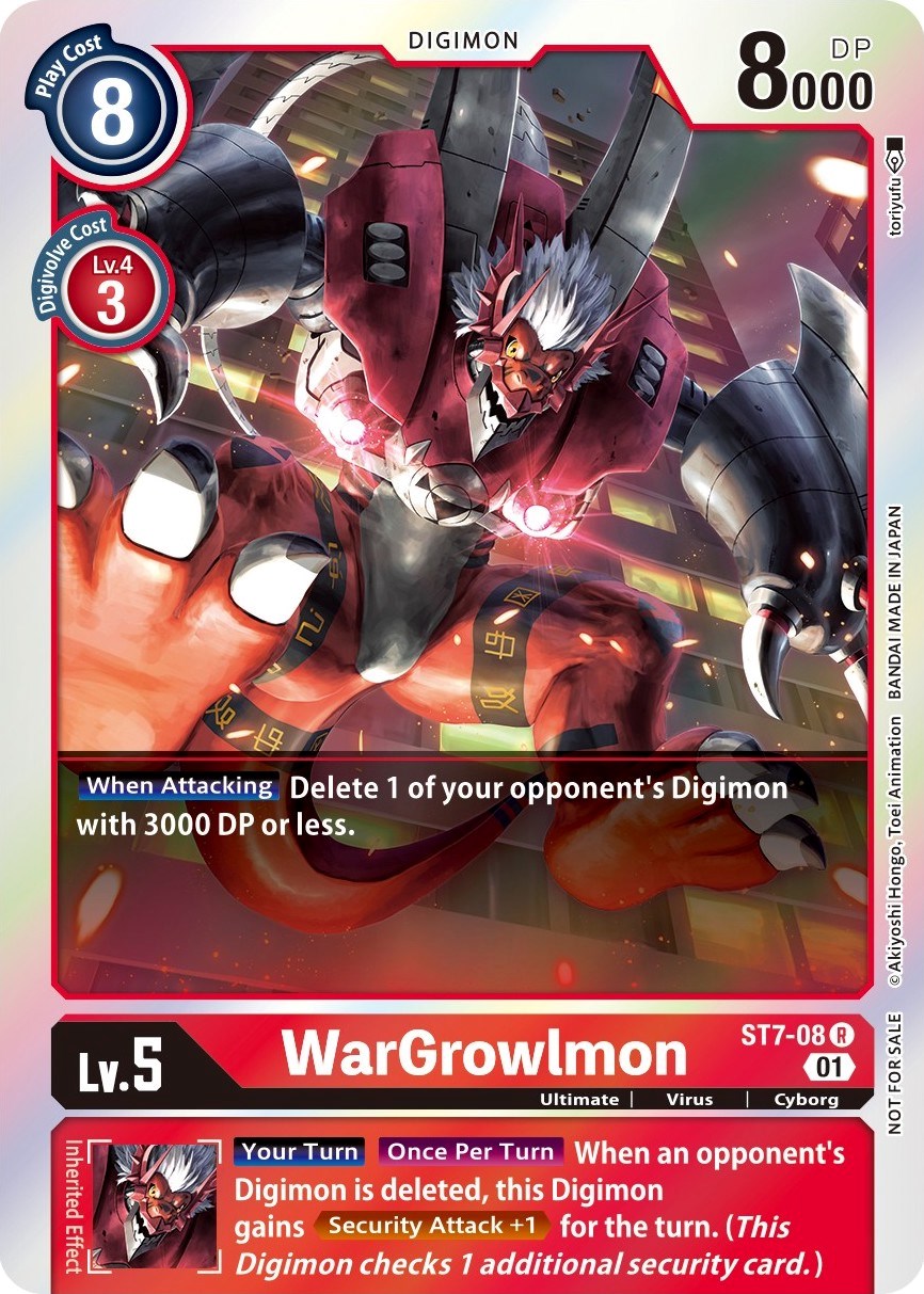 WarGrowlmon [ST7-08] (Gen Con 2022) [Starter Deck: Gallantmon Promos] | Clutch Gaming