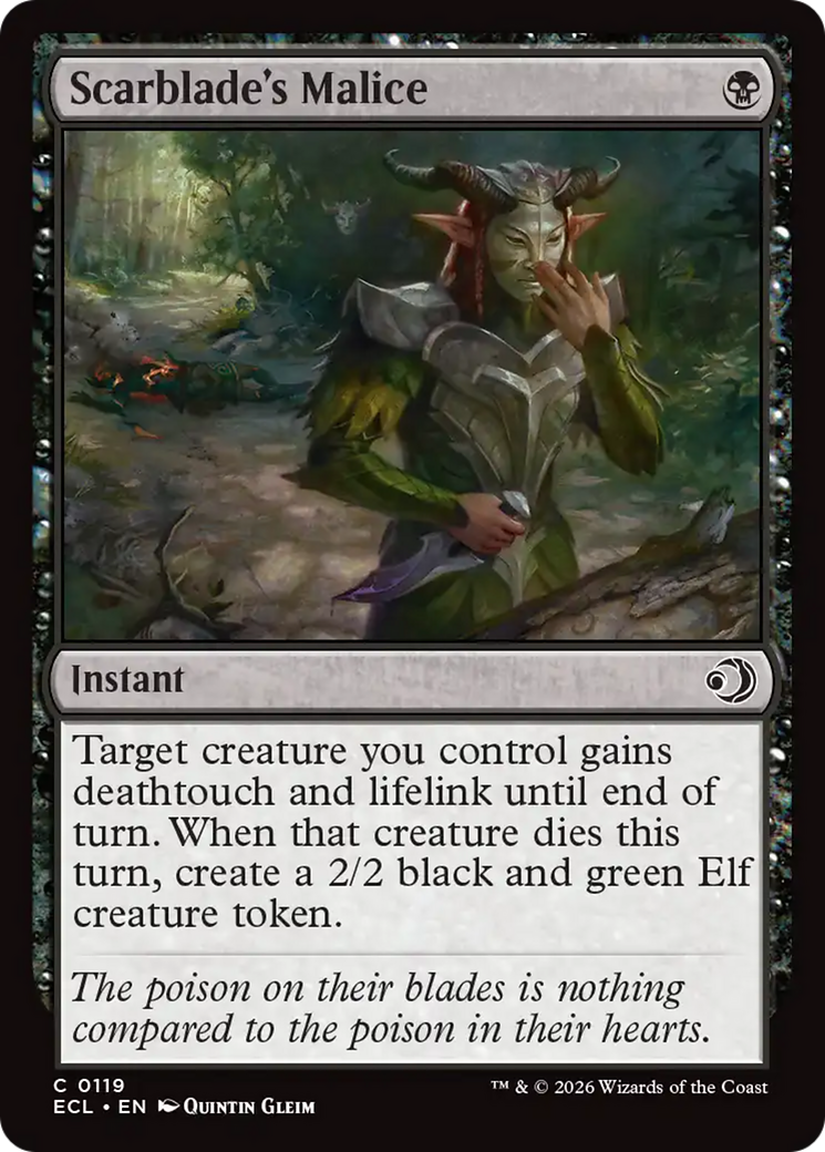 Scarblade's Malice [Lorwyn Eclipsed] | Clutch Gaming