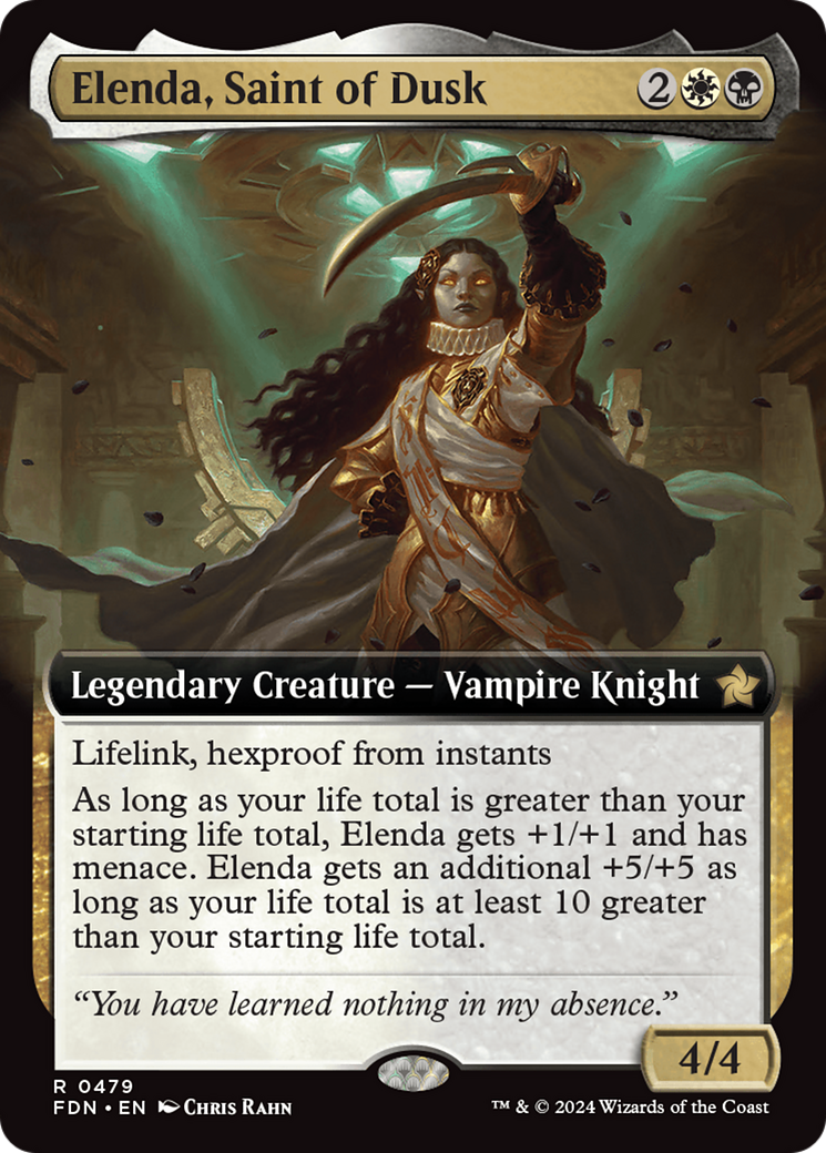 Elenda, Saint of Dusk (Extended Art) [Foundations] | Clutch Gaming