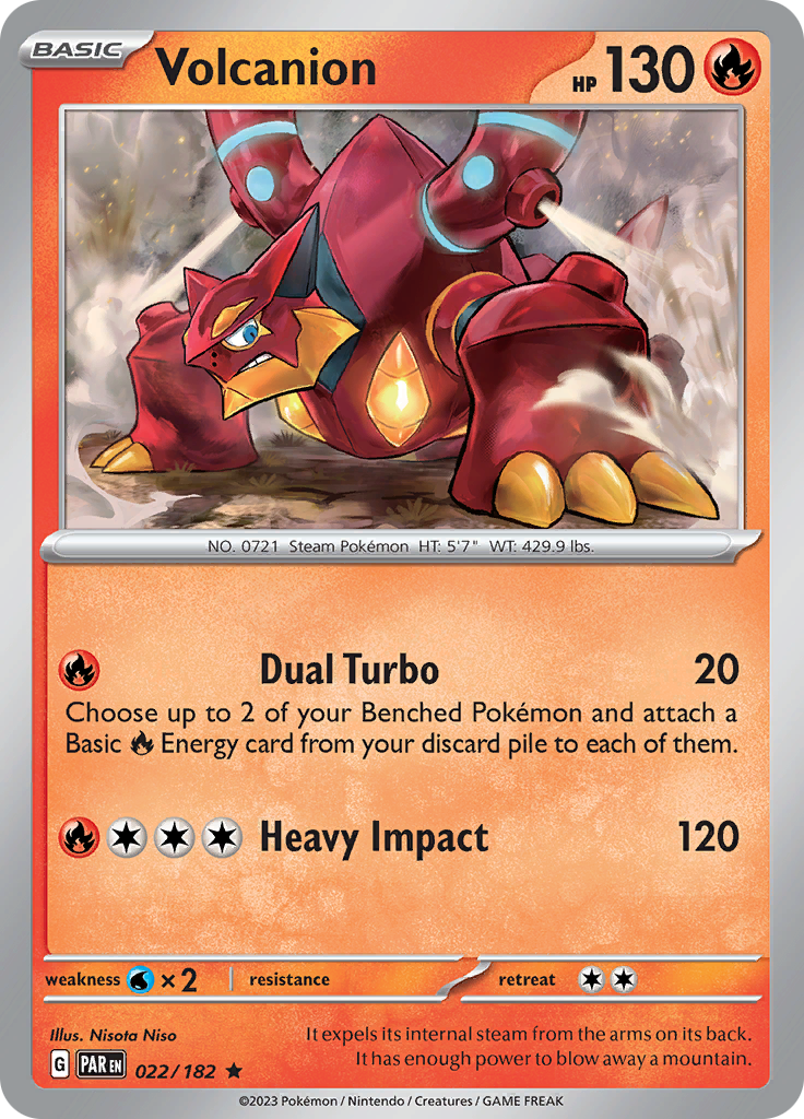 Volcanion (022/182) [Scarlet & Violet: Paradox Rift] | Clutch Gaming