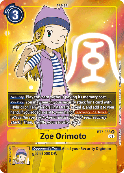 Zoe Orimoto [BT7-088] (Alternative Art - Box Topper) [Next Adventure] | Clutch Gaming