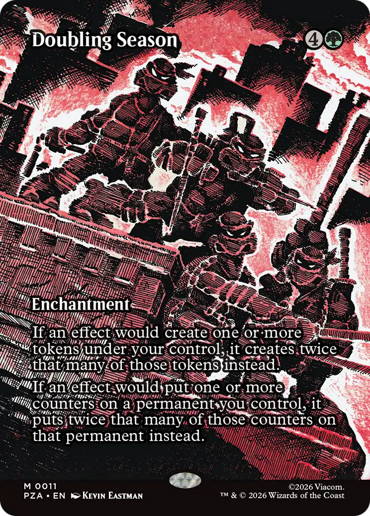 Doubling Season (Borderless) [Teenage Mutant Ninja Turtles Eternal-Legal] | Clutch Gaming