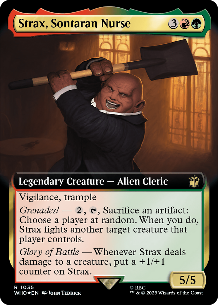 Strax, Sontaran Nurse (Extended Art) (Surge Foil) [Doctor Who] | Clutch Gaming