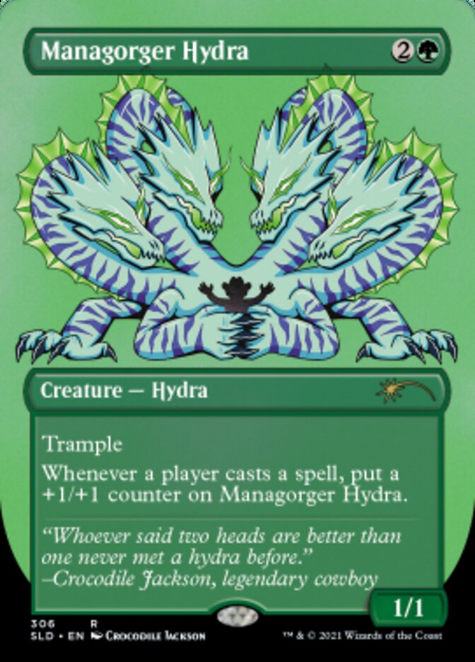 Managorger Hydra (Borderless) (Foil Etched) [Secret Lair Drop Series] | Clutch Gaming