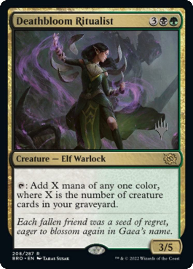 Deathbloom Ritualist (Promo Pack) [The Brothers' War Promos] | Clutch Gaming