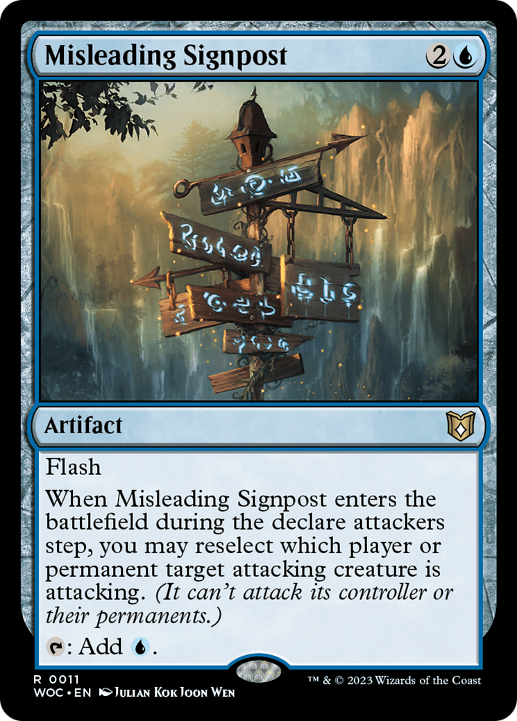 Misleading Signpost [Wilds of Eldraine Commander] | Clutch Gaming