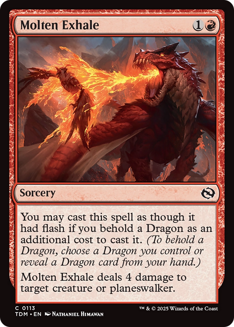 Molten Exhale [Tarkir: Dragonstorm] | Clutch Gaming