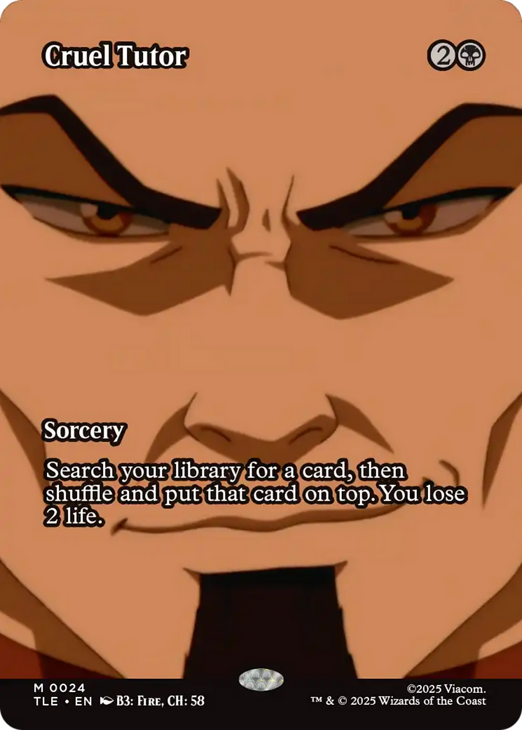 Cruel Tutor (Borderless) [Avatar: The Last Airbender: Eternal-Legal] | Clutch Gaming