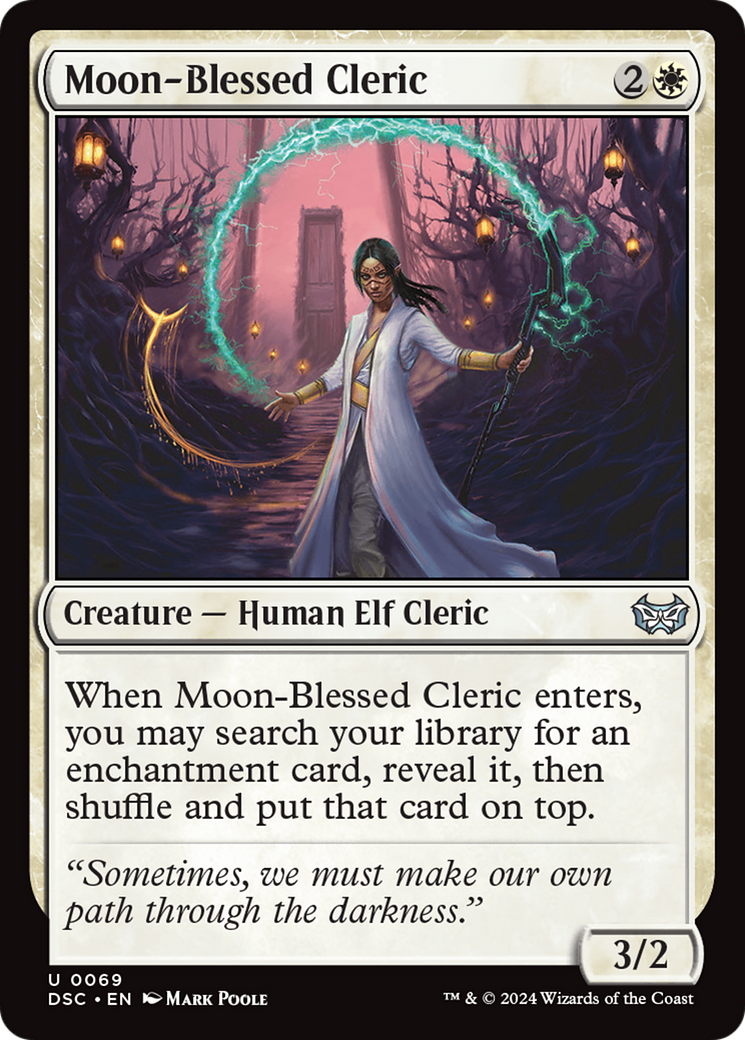 Moon-Blessed Cleric [Duskmourn: House of Horror Commander] | Clutch Gaming