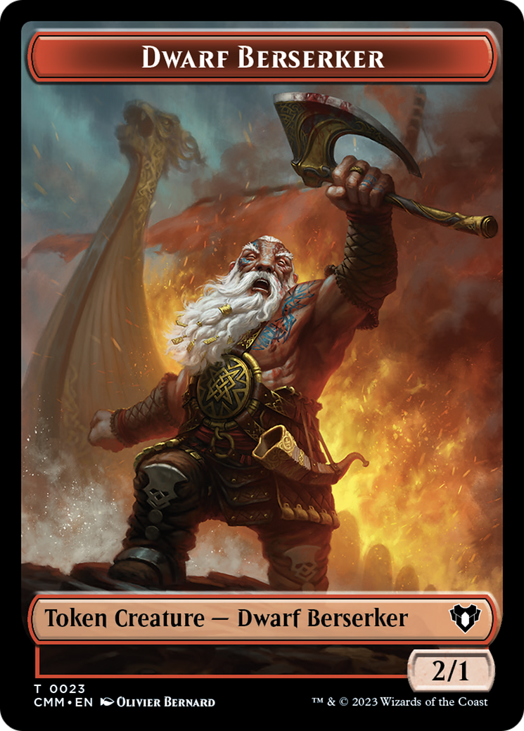 Dwarf Berserker Token [Commander Masters Tokens] | Clutch Gaming