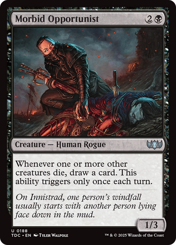 Morbid Opportunist [Tarkir: Dragonstorm Commander] | Clutch Gaming